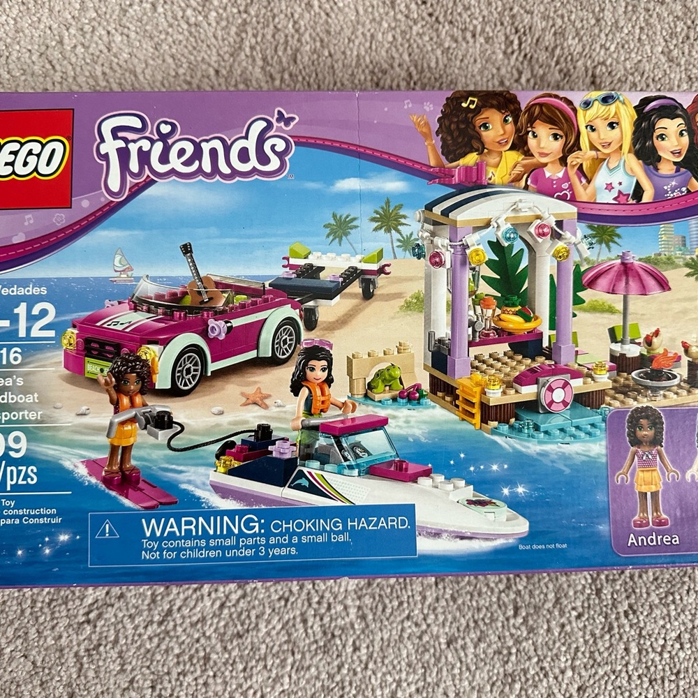 LEGO Friends Beach Adventure Set - Pink and White BRAND NEW
